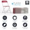 Flash Furniture Hercules Series Plastic Folding Chair Red - 10 LB Weight Capacity Comfortable Event Chair-Lightweight Folding Chair, PK10 10-LE-L-3-RED-GG - alternate 2